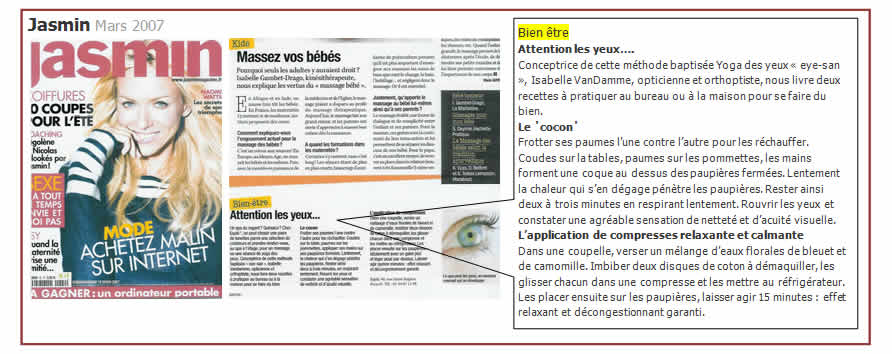 Jasmin article yoga des yeux