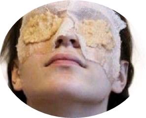 masque pomme de terre pour les yeux